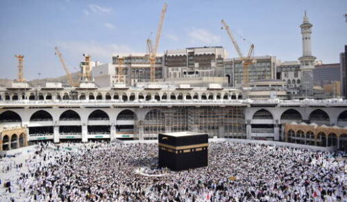 What does the word Tawaf mean?
